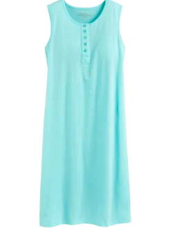 Comfort Knit Sleeveless Tank Cotton Nightgown