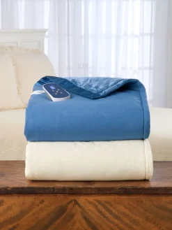 Comfort Plush Velvety Fleece Microfiber Heated Blanket