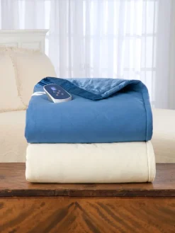 Comfort Plush Velvety Fleece Microfiber Heated Blanket