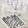 Compact Bakeware and Grill Pan Set, 5-Piece Set