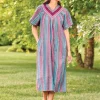 Cool Stripe Seersucker Muumuu