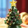 Cordless 5 Inch Mini Ceramic Christmas Tree