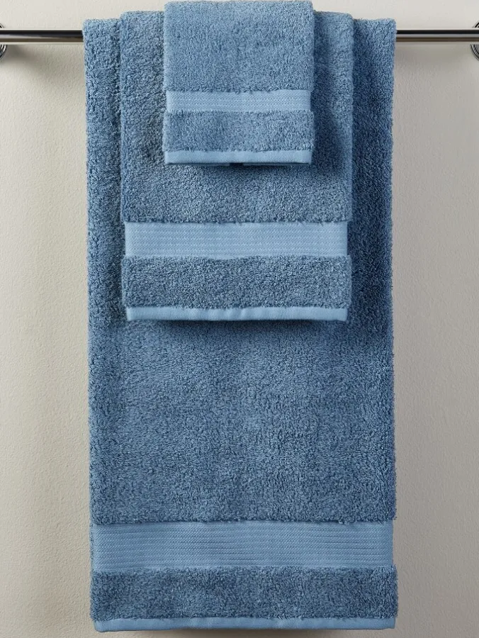 Cotton and Viscose Bamboo Six-Piece Towel Set