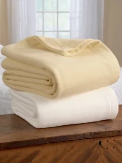 Cotton Fleece Blanket or Throw