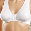 Cotton Front-Closure Lace Back Leisure Bra