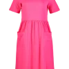 Cotton Knit Dress With Pockets