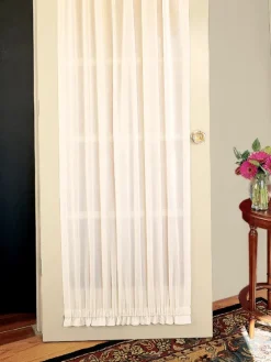 Cotton Voile Semi-Sheer Rod Pocket Door Panel by Country Curtains®