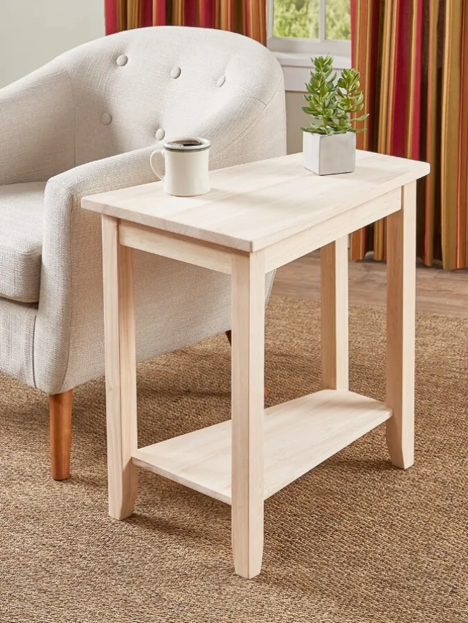 Country Casual Solid Wood Side Table