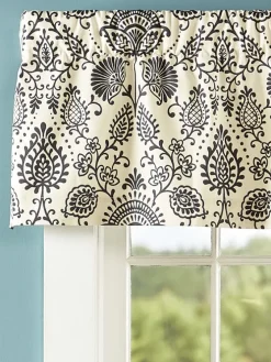 Country Floral Rod Pocket Tailored Valance
