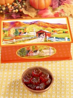 Covered Bridge Tin With Maple Candy