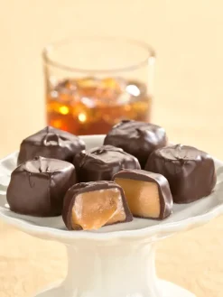 Dark Chocolate Bourbon-Flavored Caramels, 12 oz. Bag