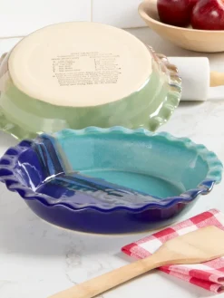 Deep-Dish Ceramic Pie Plate