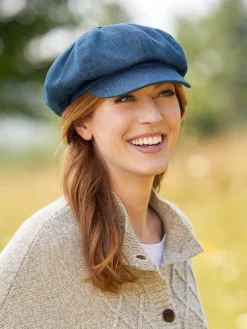 Denim Newsboy Hat