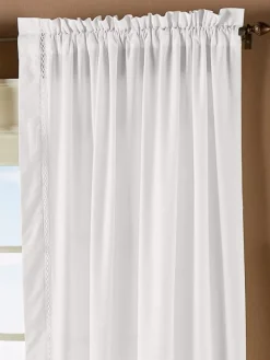Diamond Band Rod Pocket Curtains by Country Curtains®