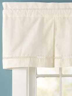 Diamond Band Rod Pocket Tailored Valance by Country Curtains®