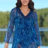 Diamond Medallion Swimsuit Cover-Up Dress