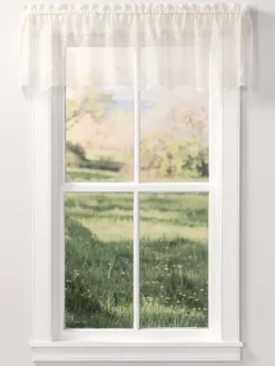 Divine Sheer Rod Pocket Tailored Valance
