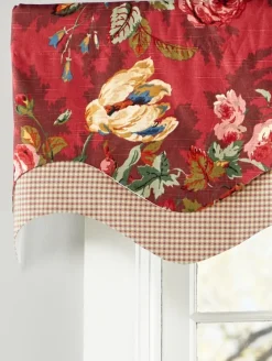 Dorchester Floral Lined Rod Pocket Regal Valance