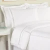 Double-Stripe Long-Staple Cotton Sateen Sheet Set