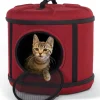 Dual Cat Carrier and Hideaway Hut