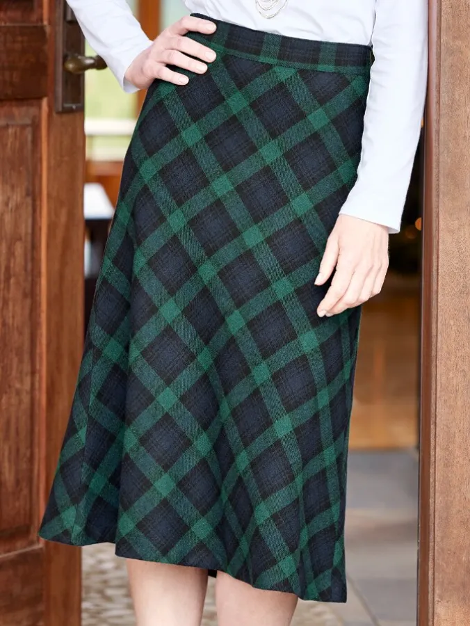 Easy-Care Tartan Skirt