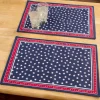 Easy Clean Coated Patriotic Placemat, Set of 2