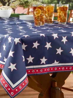 Easy Clean Printed Coated Tablecloth