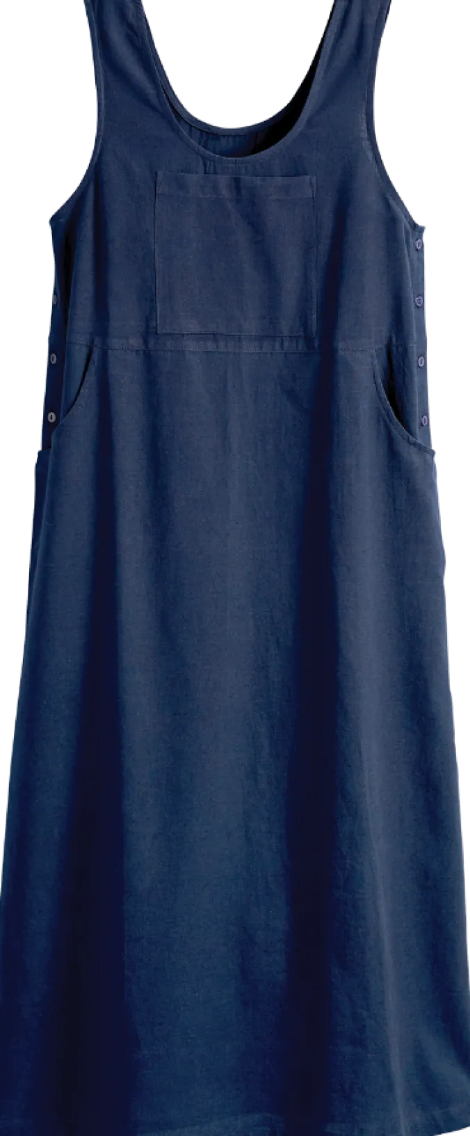 Easy-Fit Cotton and Linen Pocket Jumper