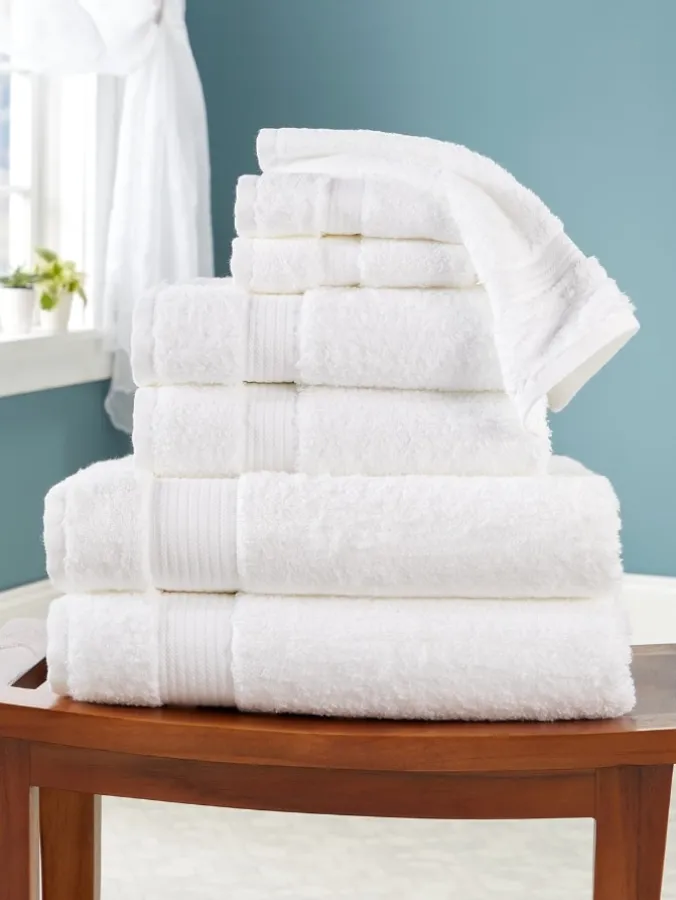 Egyptian Cotton Six-Piece Bath Towel Set