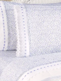 Eileen West Lavender Fields Portuguese Cotton Sateen Sheet Set