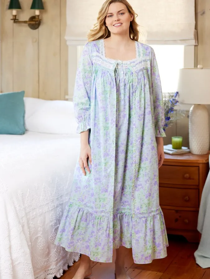 Eileen West Periwinkle Dreams Cotton Lawn Robe