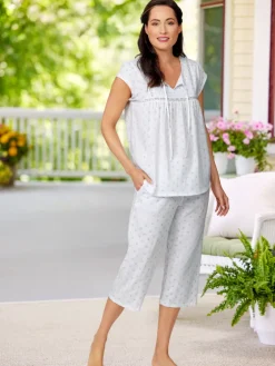 Eileen West Sweetheart Capri Pajama Set