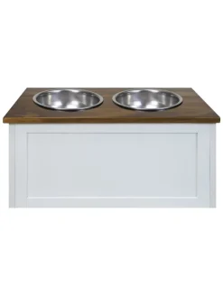 Elevated Pet Feeder With Storage