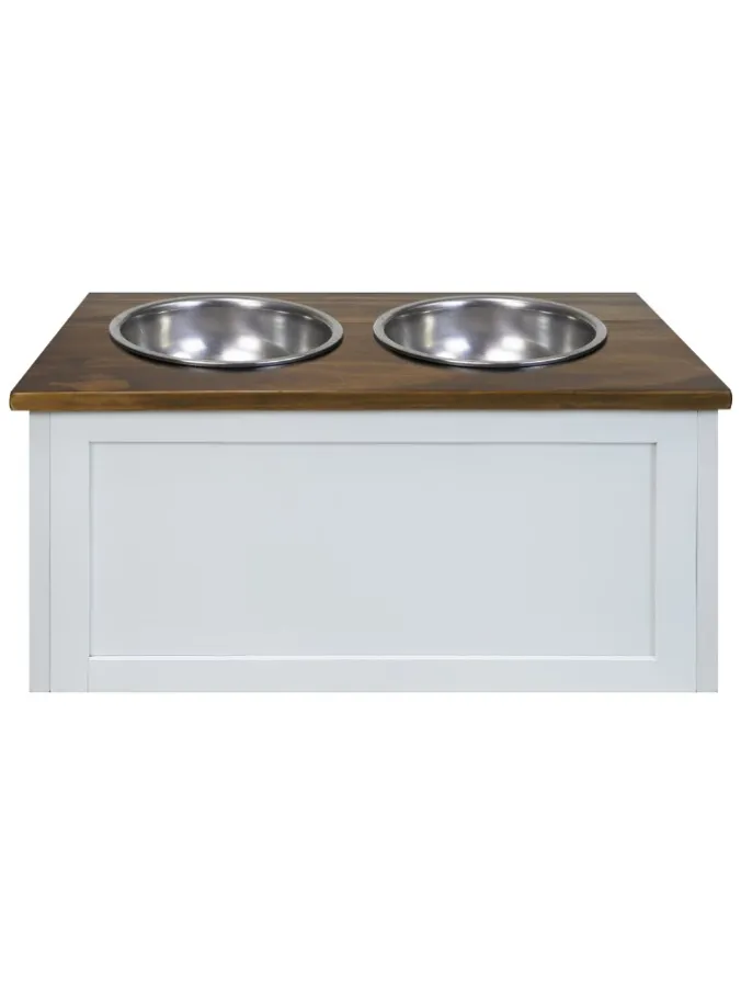 Elevated Pet Feeder With Storage