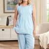Ella Simone Blissful Nights Seersucker Pajama Set