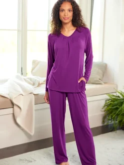 Ella Simone Cooling Bamboo Pajama Set