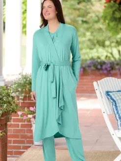 Ella Simone Cooling Bamboo Robe