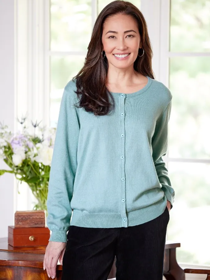 Ella Simone Cotton and Cashmere Cardigan