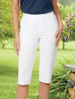 Ella Simone Cotton Terry Flex Capri Pants