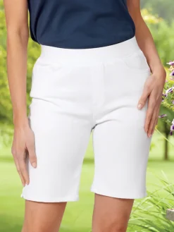 Ella Simone Cotton Terry Flex Shorts