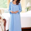 Ella Simone Cozy Nights Sweater-Knit Nightgown