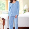 Ella Simone Cozy Nights Sweater-Knit Pajama Set