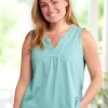 Ella Simone Daydreams Cotton Knit Sleep Tank Top