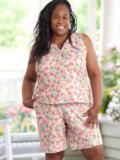 Ella Simone Daydreams Cotton Knit Pajama Shorts