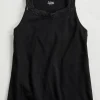 Ella Simone Double-Lace Cotton Modal Tank Top