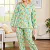 Ella Simone Dutch Tulips Floral Cotton Pajama Set
