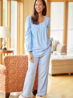 Ella Simone Enchanted Evenings Flannel Pajama Set