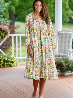 Ella Simone English Rose Cotton Robe