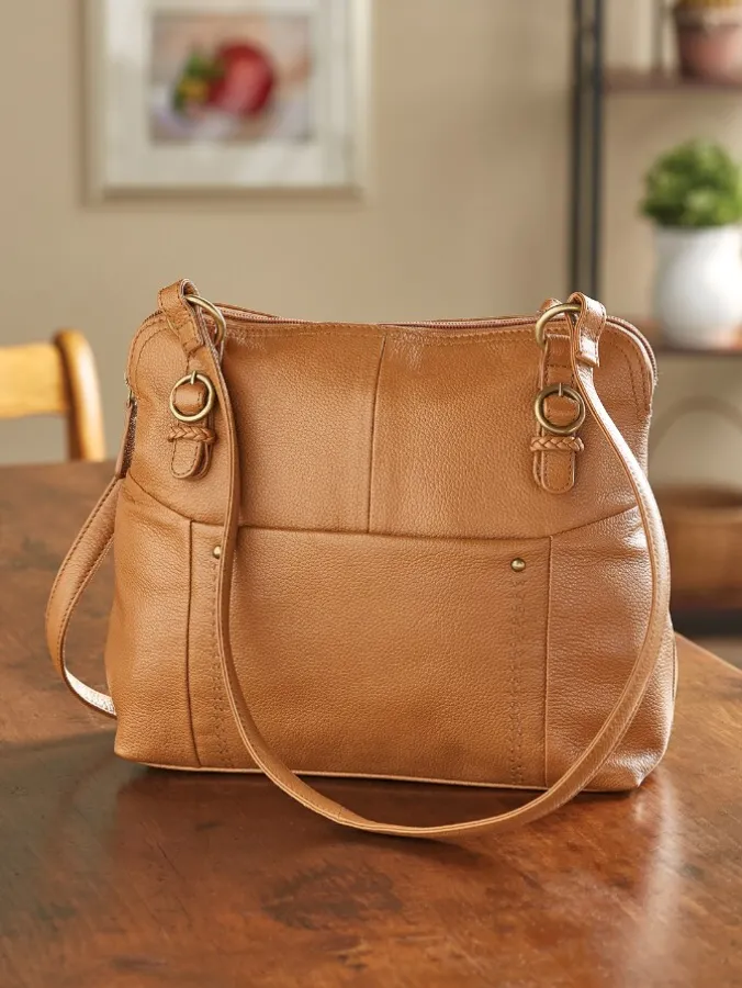 Ella Simone Essex Dome Leather Purse
