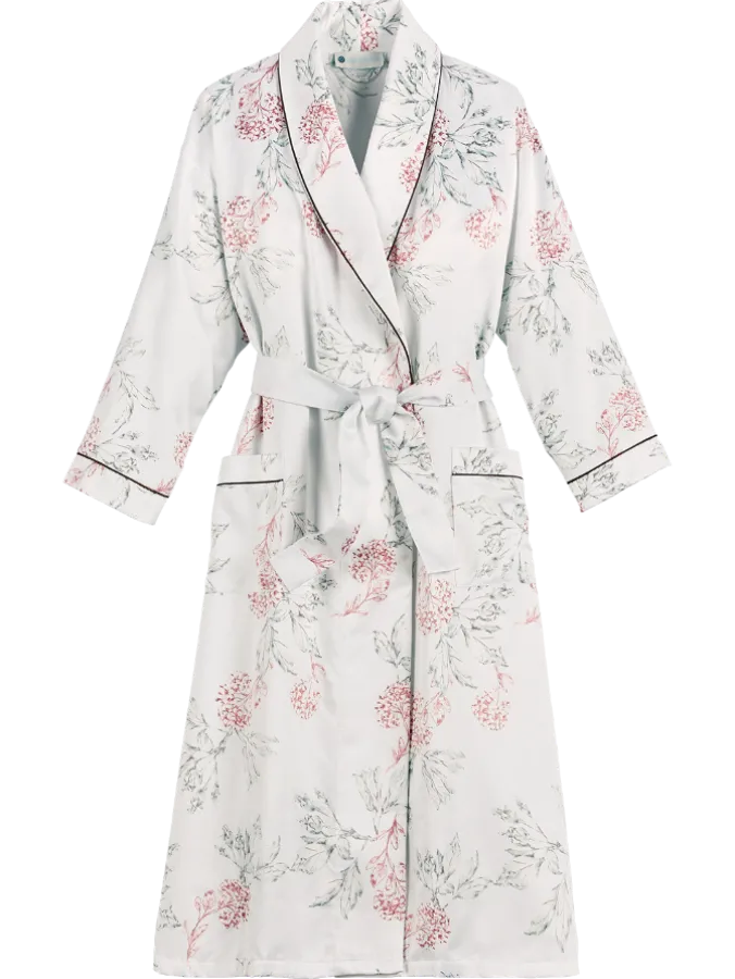 Ella Simone Floral Brushed-Back Satin Robe